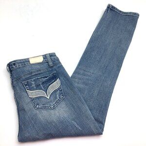 Vigoss Women's Jeans The Miami Straight Leg Distressed size juniors 7/8